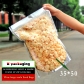 5 pcs Wholesale 0.20mm Thickness Clear Front Aluminium Food Pouch Ziplock Stand Up Pouch for Nuts